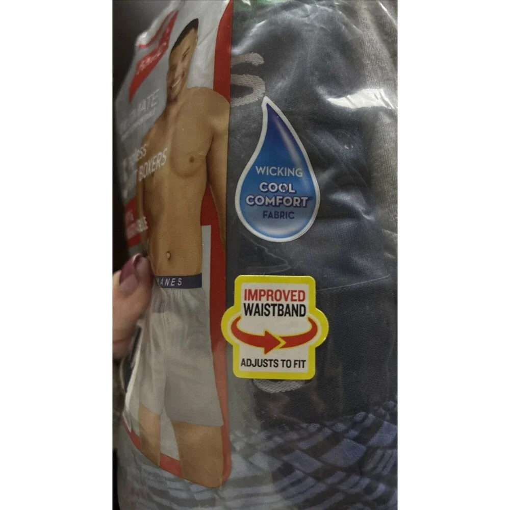 Hanes Ultimate Boxers Shorts Tagless Men's 5 pack Classic Soft Cool Comfort Sz S